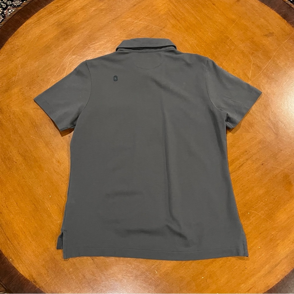 Figs FIGSPRO Women’s Short-Sleeve Pique Scrub Polo Gray/Green Size Large PO 4360 - Picture 4 of 16